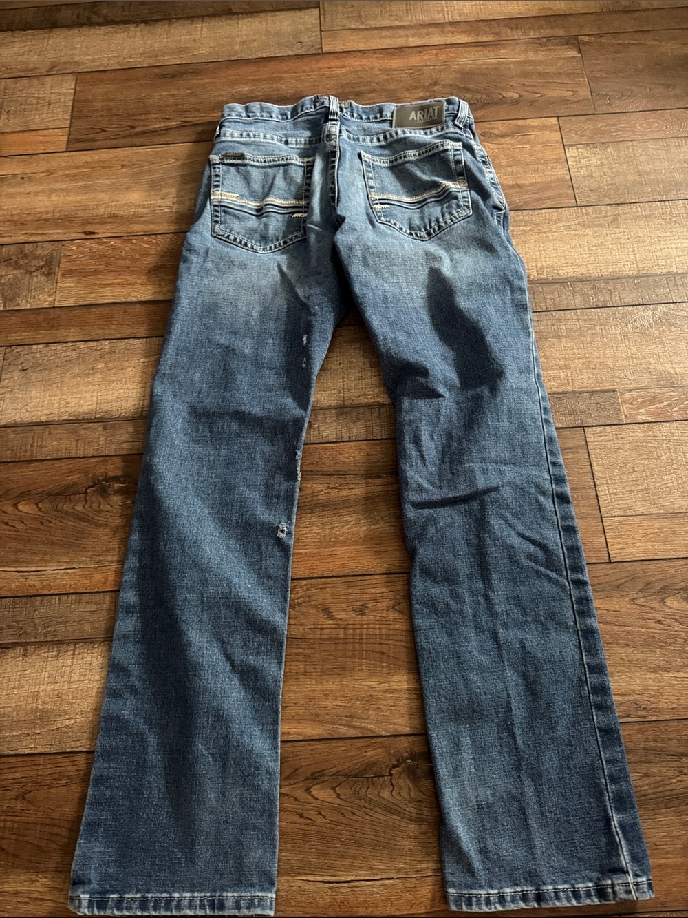 Ariat M5 Straight Leg Cut Denim Blue Jeans Size 32x34